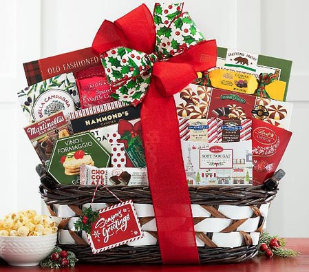 Christmas Greetings Gift Hamper - Sweets Hamper For Christmas | Sending ...