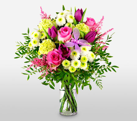 Colorful Bouquet Of Mix Flowers