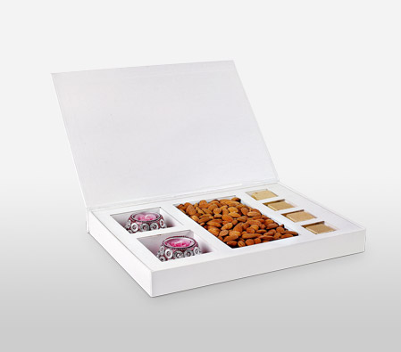 Box of Dry Fruits Diya & Chocolates