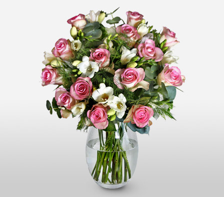 Affections <Br><span>A Bouquet of Roses & Freesias</span>