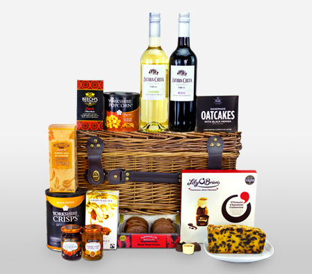 Gourmet Goodies-Gourmet,Gifts,Basket,Cookies,Wine,Chocolates