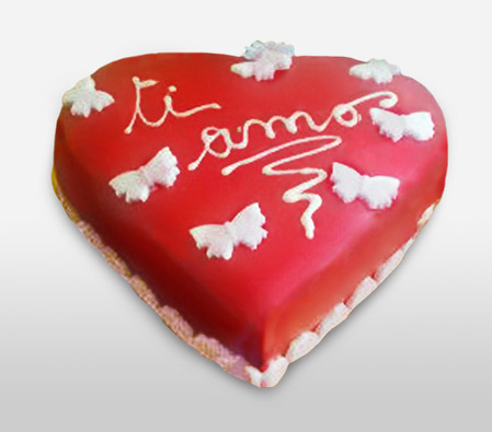 Ti Amo - 35oz/1kg-Cake,Gift,Heart,Love,Birthday,Valentine