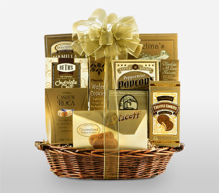 Golden Gift Basket
