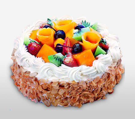 Fresh Fruit Cream Cake - 44oz/1.2kg