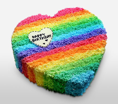 Heart Shape Birthday Cake - 44oz/1.2kg