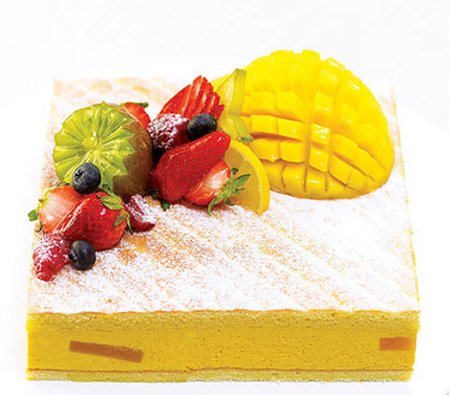 Mango Mousse Sponge Cake - 17.6oz/500g