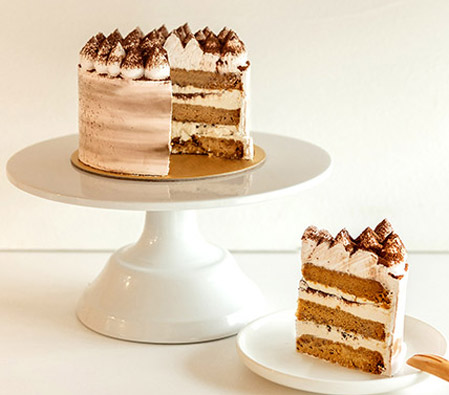 Round Tiramisu Cake - - 17.6oz/500g