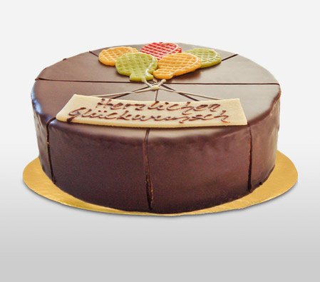 Dark Chocolate Dessert Cake - 21oz/600g - Has Traces of Egg