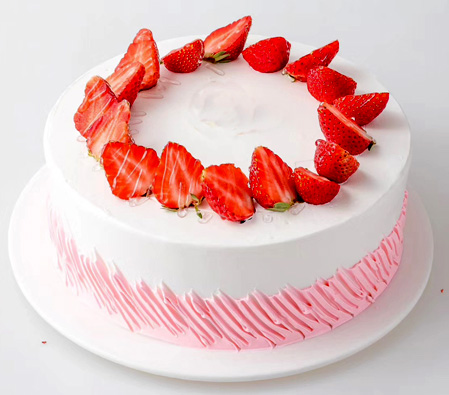 Round Cream Fruit Cake - 44oz/1.2kg