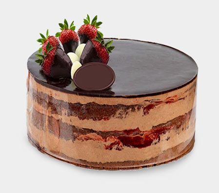 Chocolate Strawberry Cake - 35.07oz/1kg