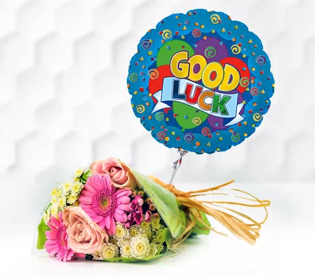 Good Luck Bouquet N Balloon