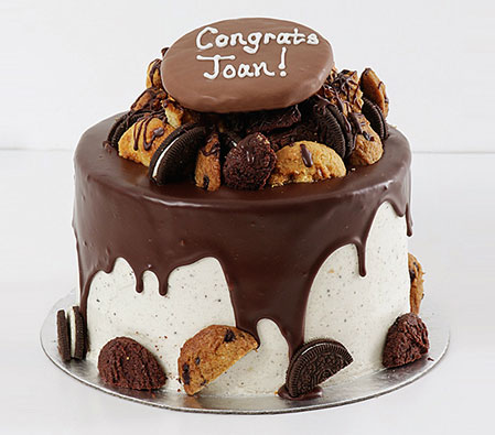 Cookie N Brownie Drip Personalised Cake - 91.68oz/ 2.5kg
