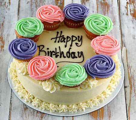 Vanilla Birthday Party Cake - 91.68oz/ 2.5kg