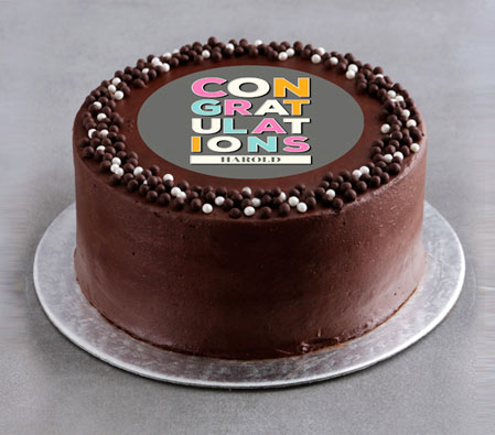 Personalised Congratulations Cake - 91.68oz/ 2.5kg