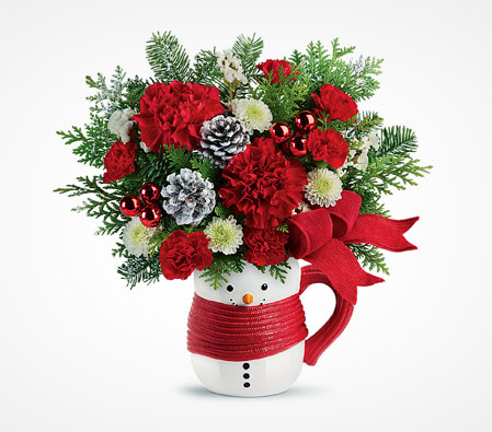 Snowman Mug Bouquet