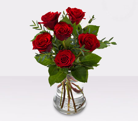 Affectionate Red Rose Bouquet