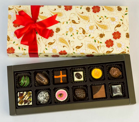 Assorted Chocolates in Floral Box