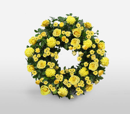Contemporary Funeral Wreath-Wreath