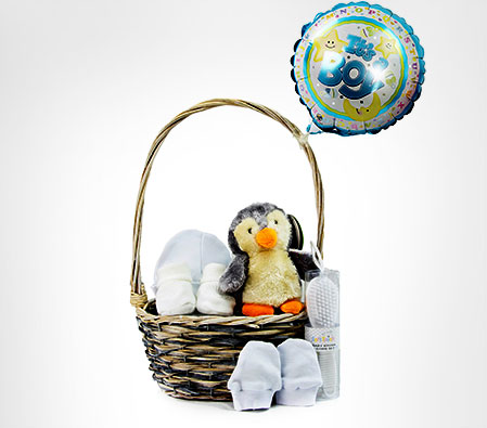 Baby Boy Essentials Gift Basket