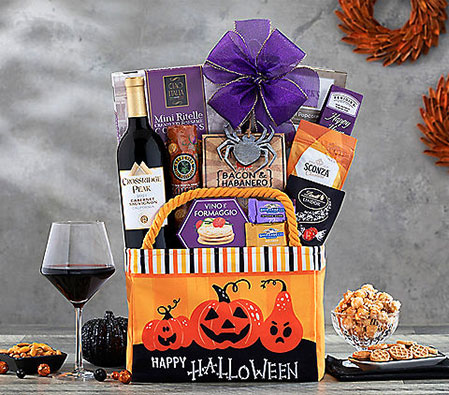 Spooky Halloween Wine Basket