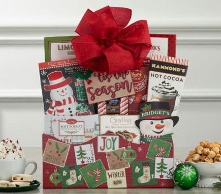 Christmas Greetings Gift Basket