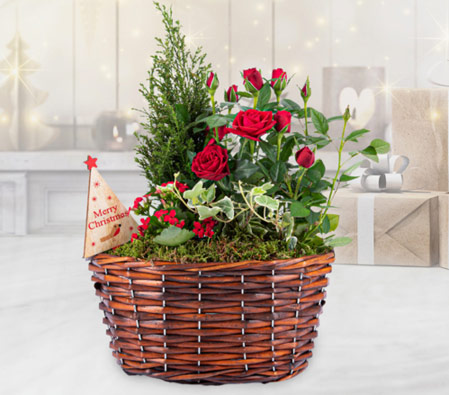 Traditional Christmas Basket