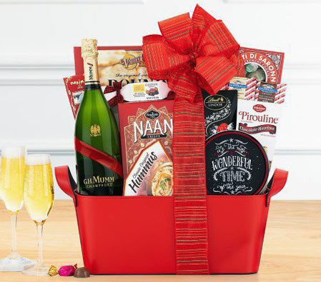 Mumm Cordon Rouge Champagne Gift Basket