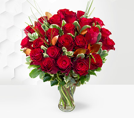 Love You - 24 Red Roses Bouquet