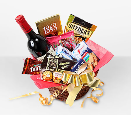 Wine and Gourmet Gift basket