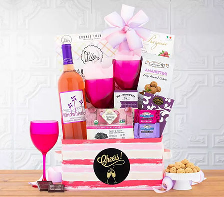 Cheers Moscato Wine Gift Basket