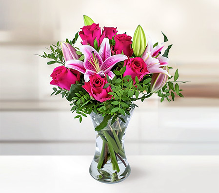 Truly Elegant - Roses and Lilies