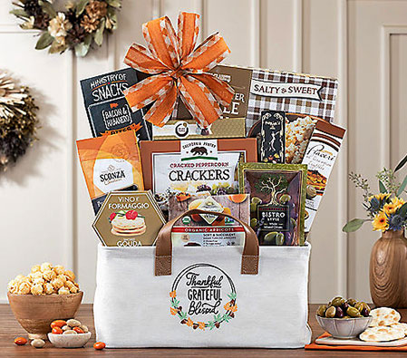 Thankful, Grateful, Blessed Harvest Gift Basket