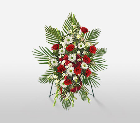 Elegant Farewell - Condolences Floral Spray-Sympathy
