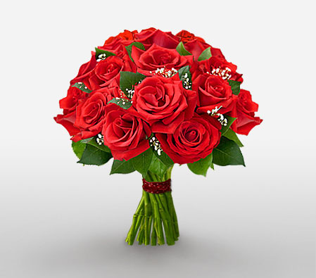 Symbol Of Love - One Dozen Roses-Red,Rose,Bouquet