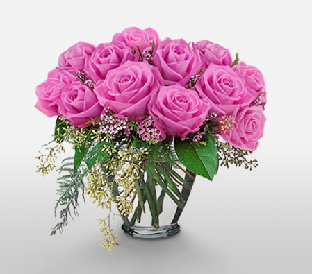 Center Table-Lavender,Rose,Arrangement