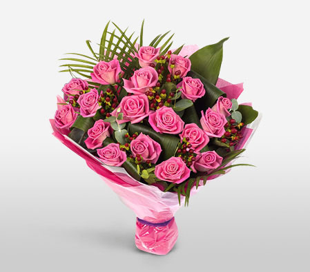 Strawberry Roses-Pink,Rose,Bouquet