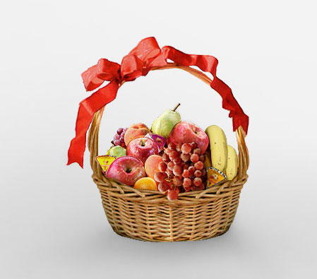 Valentines Surprise-Fruit,Basket