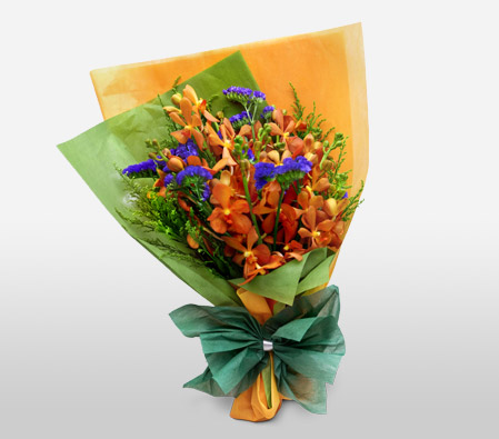 Regal Opulence-Yellow,Orchid,Bouquet