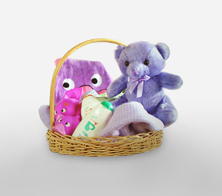 Little Wonder-Teddy,New born baby,Basket