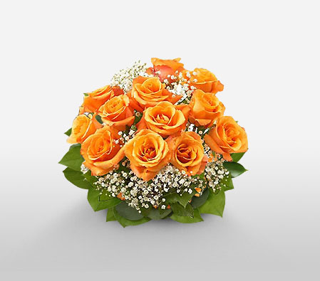 Dreamy Love-Orange,Rose,Bouquet