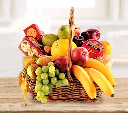 The Gift Basket-Chocolate,Fruit,Gourmet,Basket,Hamper