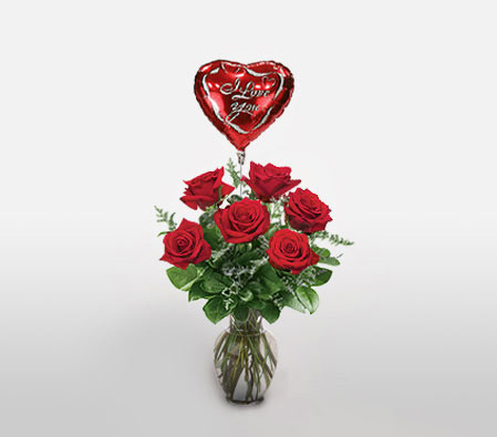 Amor Heights <Br><span>Red Roses & Heart Balloon</span>