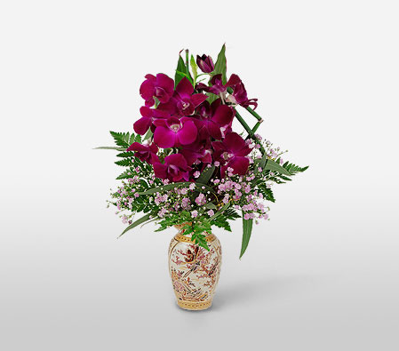 Orient Express <Br><span>Orchids in Vase - Sale $30 Off</span>