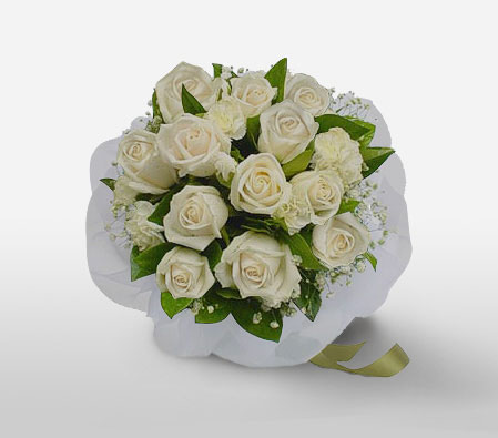 Galleria Borhgese-White,Rose,Bouquet