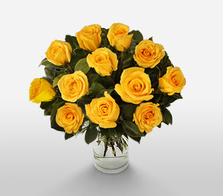Yellow Dazzle-Yellow,Rose,Bouquet