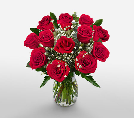 Say It With Flowers-Red,Rose,Arrangement