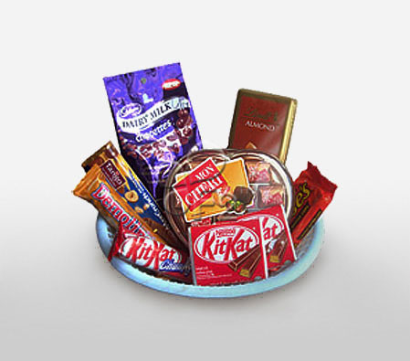 Chocolate Gift Hamper-Chocolate,Basket,Hamper