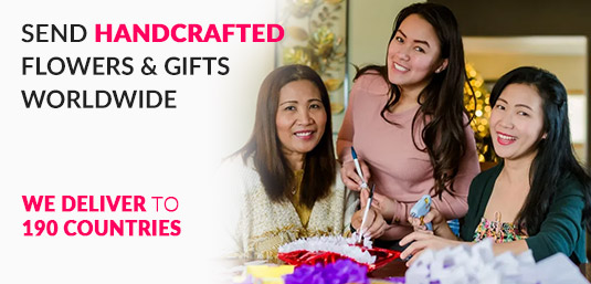 Send Handcrafted flowers and gifts in Philippines